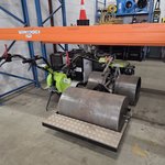 Freesmachine met gazonwel motor